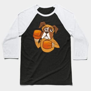 boxer-dog-boxing- Baseball T-Shirt